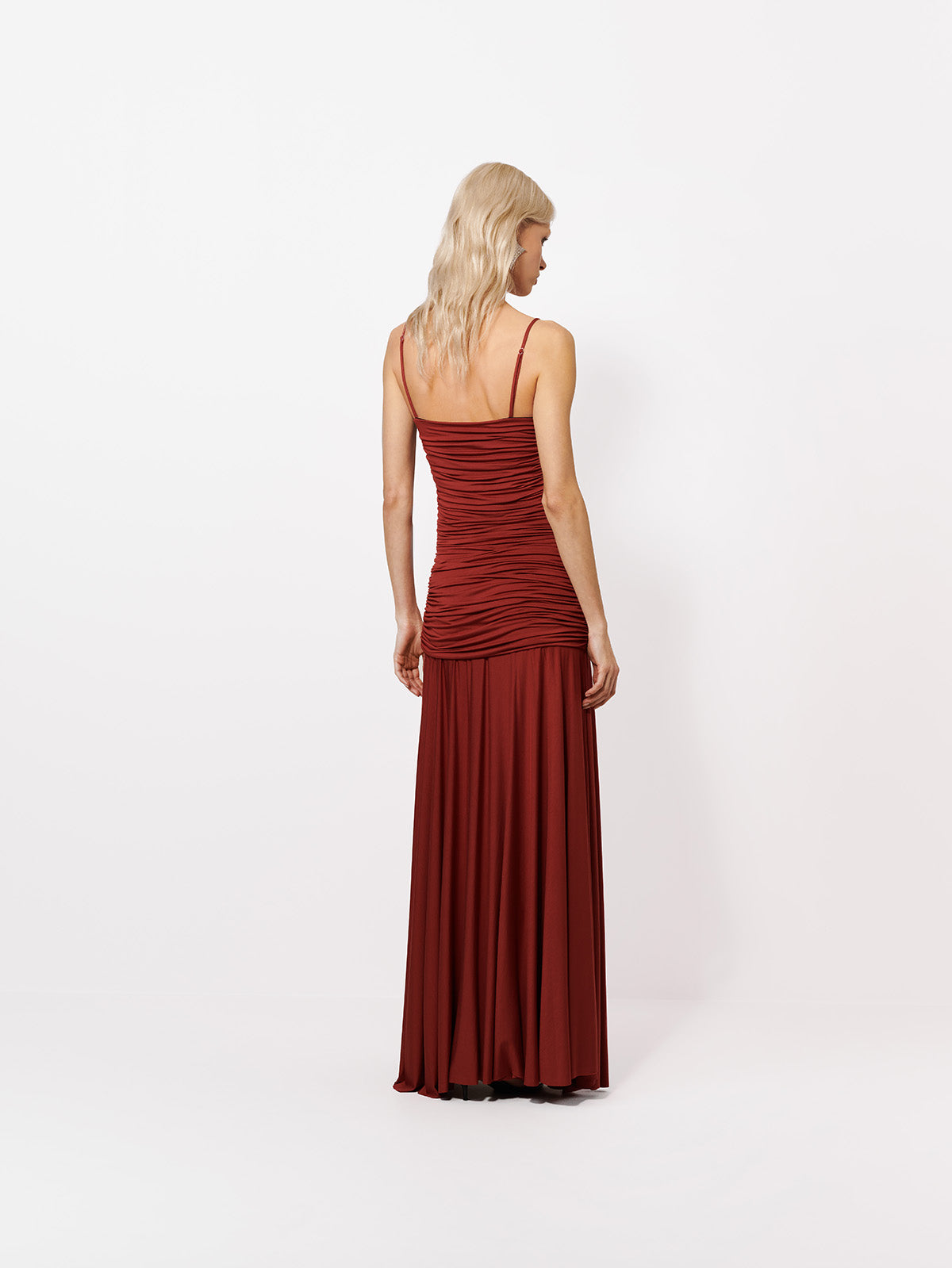 SUKIENKA MAXI DELLA BRICK RED