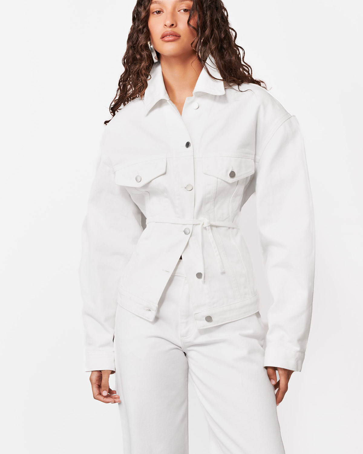 KURTKA JEANSOWA HAIM OFF WHITE