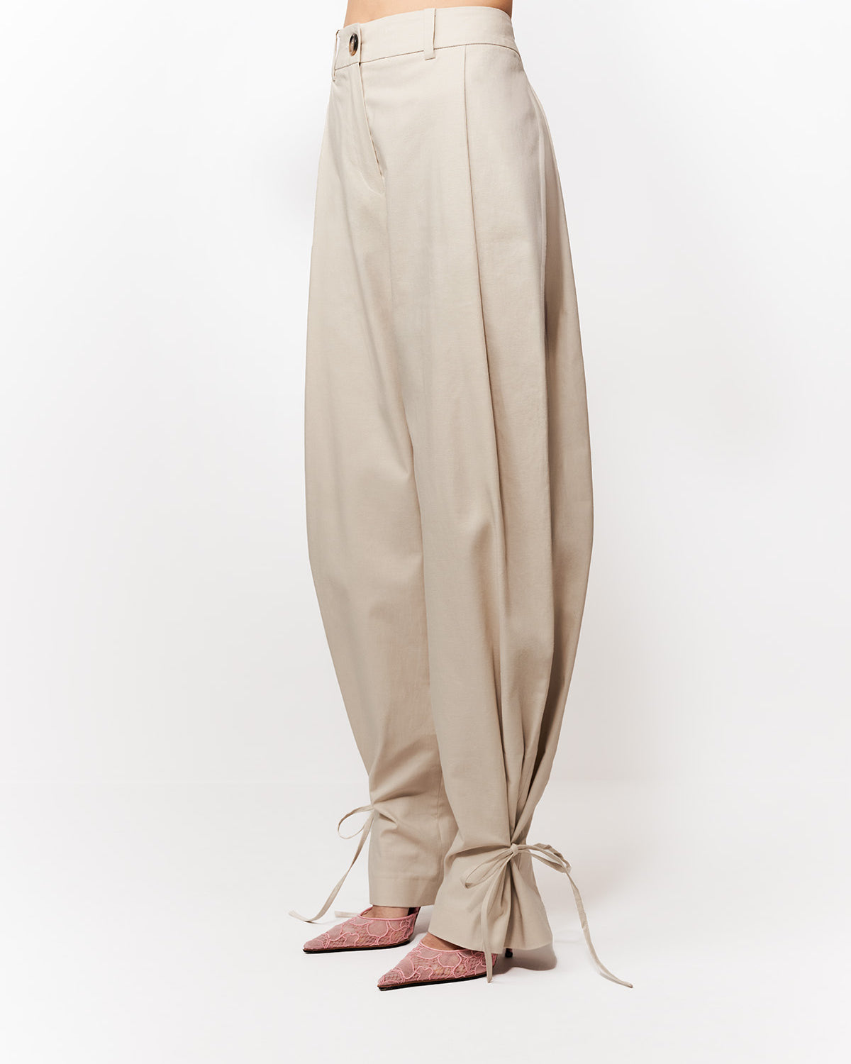 SPODNIE JOAN STONE BEIGE