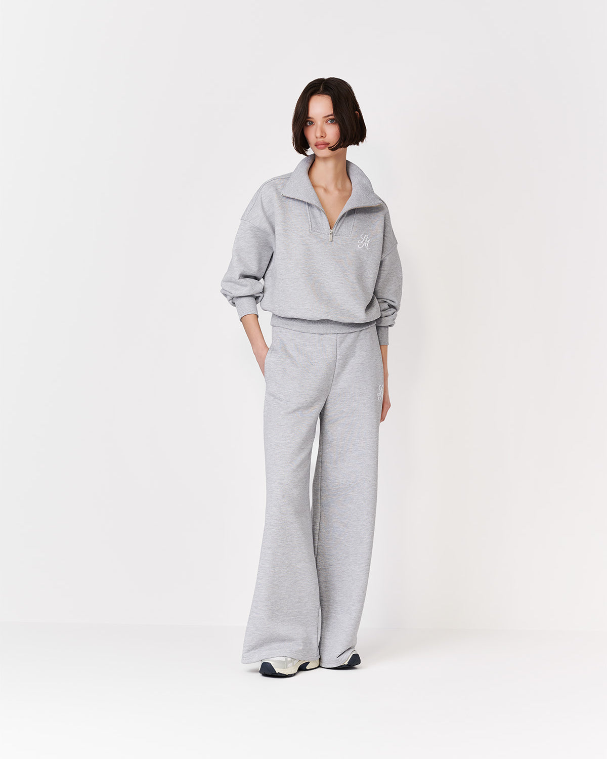 SPODNIE DRESOWE ZION GREY MELANGE