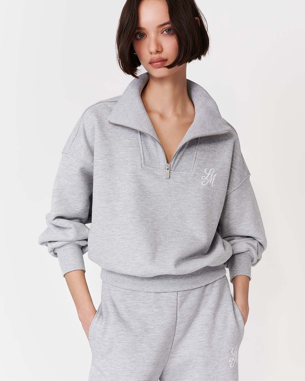 BLUZA JOANNI GREY MELANGE