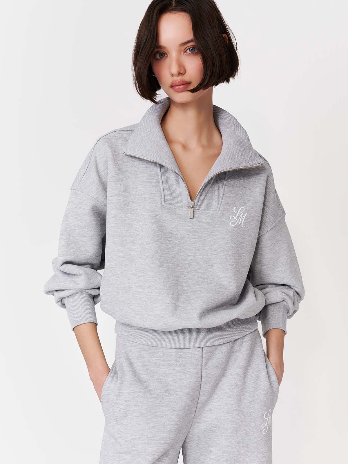 BLUZA JOANNI GREY MELANGE