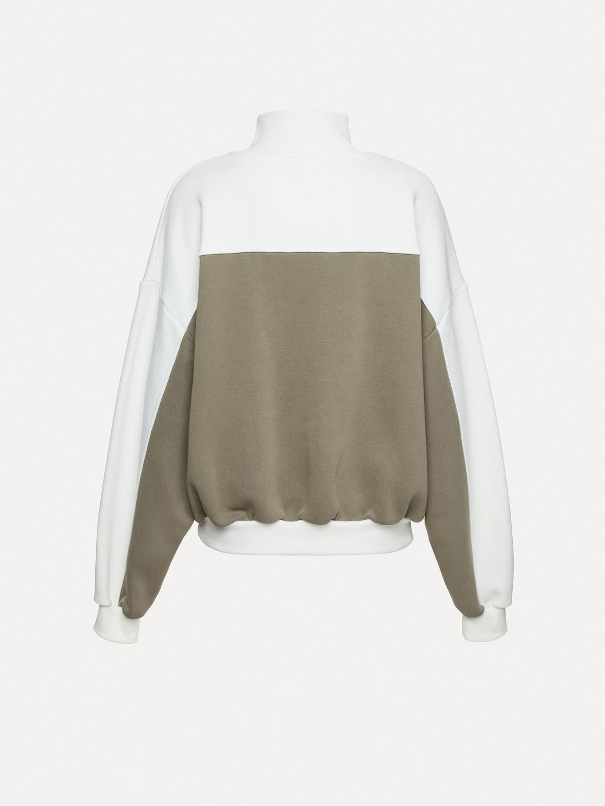 BLUZA ANDERSON OLIVE-ECRU