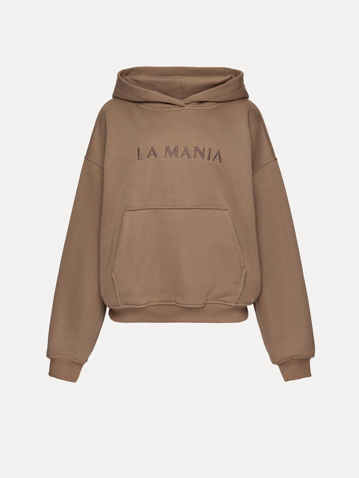 BLUZA Z KAPTUREM BROOK TAUPE