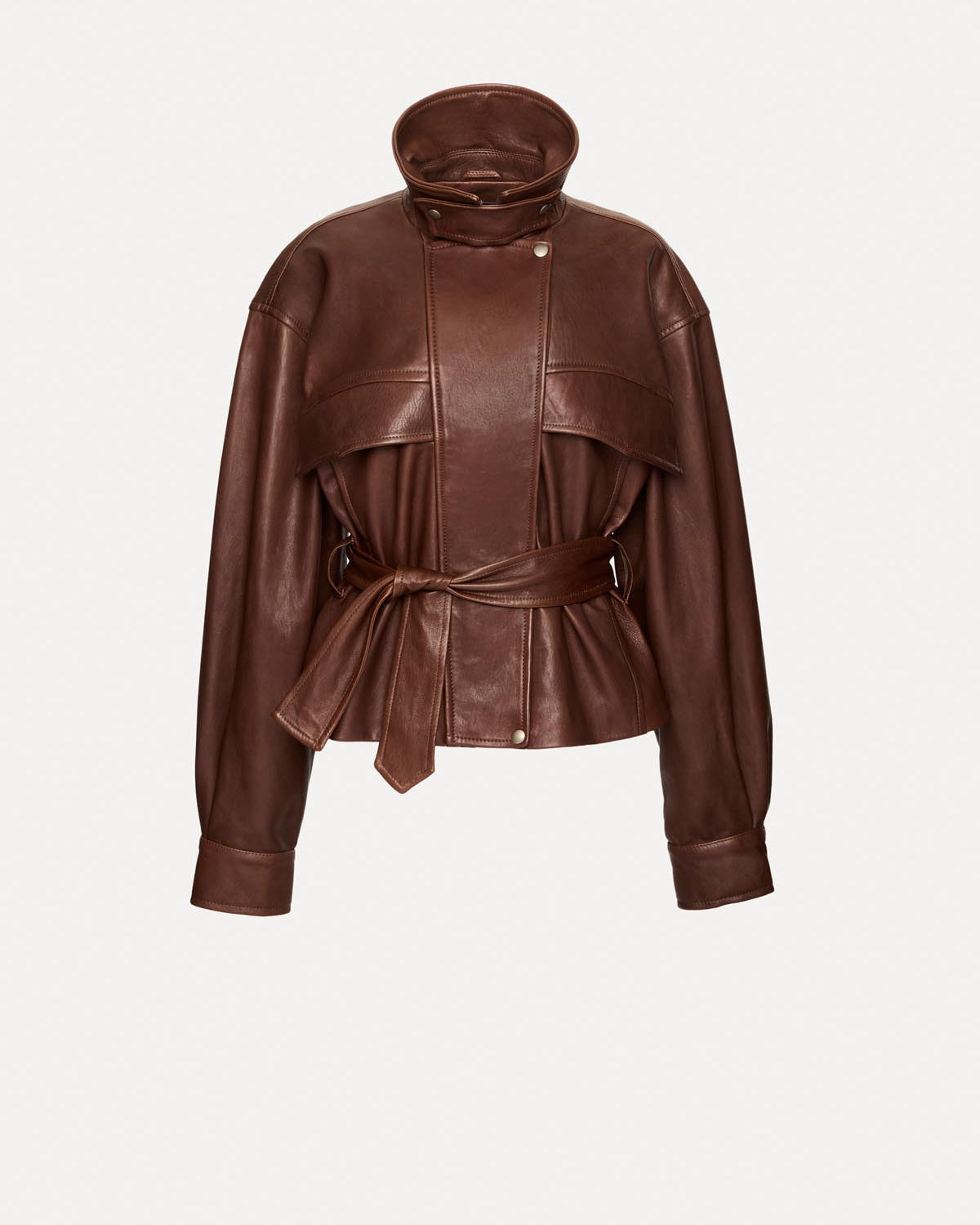 KURTKA SKÓRZANA HAMBURG BROWN