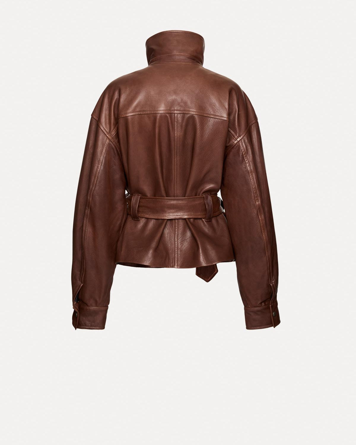 KURTKA SKÓRZANA HAMBURG BROWN