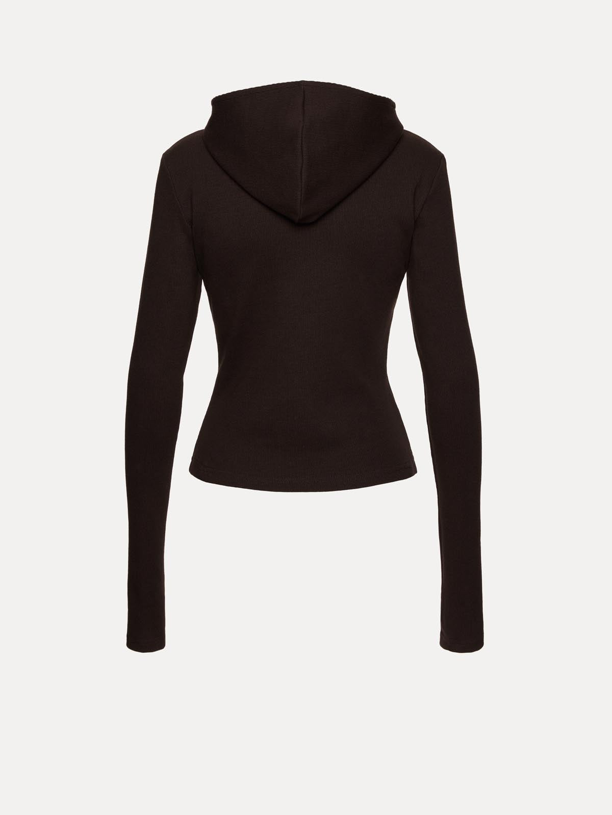 BLUZA Z KAPTUREM MANDY DARK CHOCOLATE