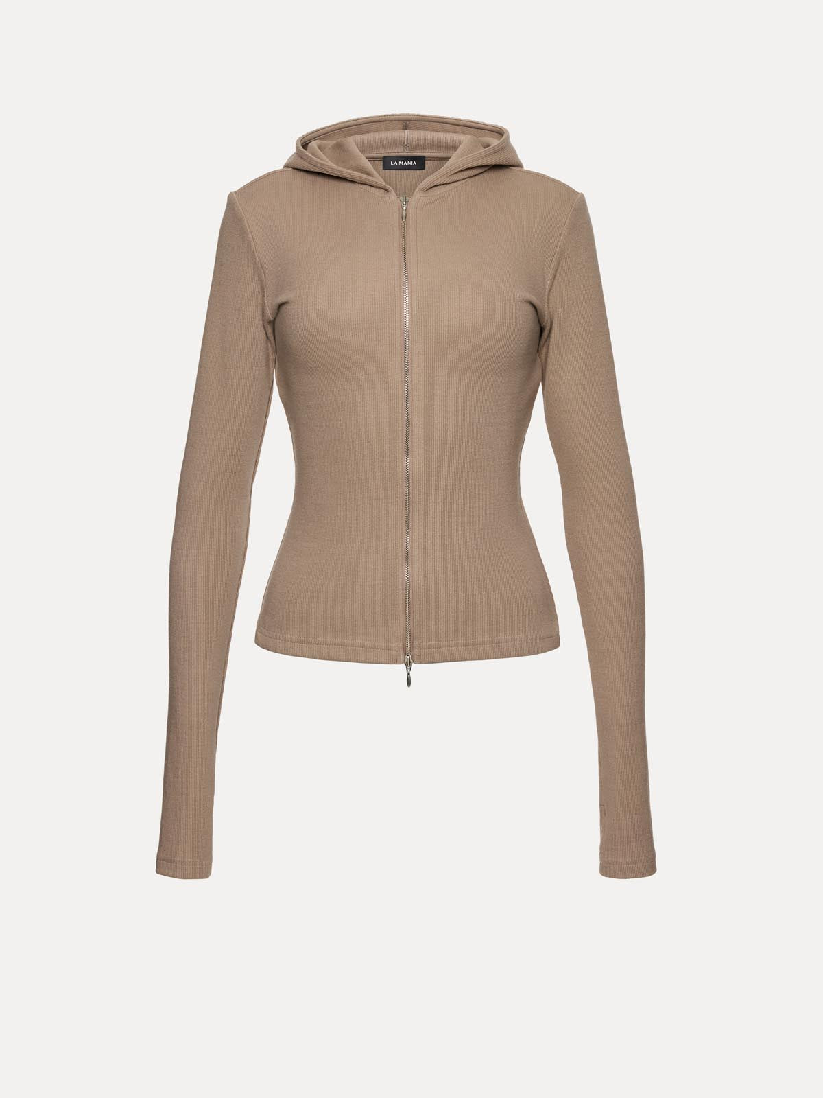 BLUZA Z KAPTUREM MANDY TAUPE