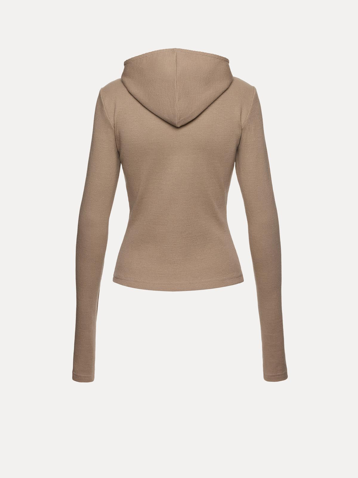 BLUZA Z KAPTUREM MANDY TAUPE