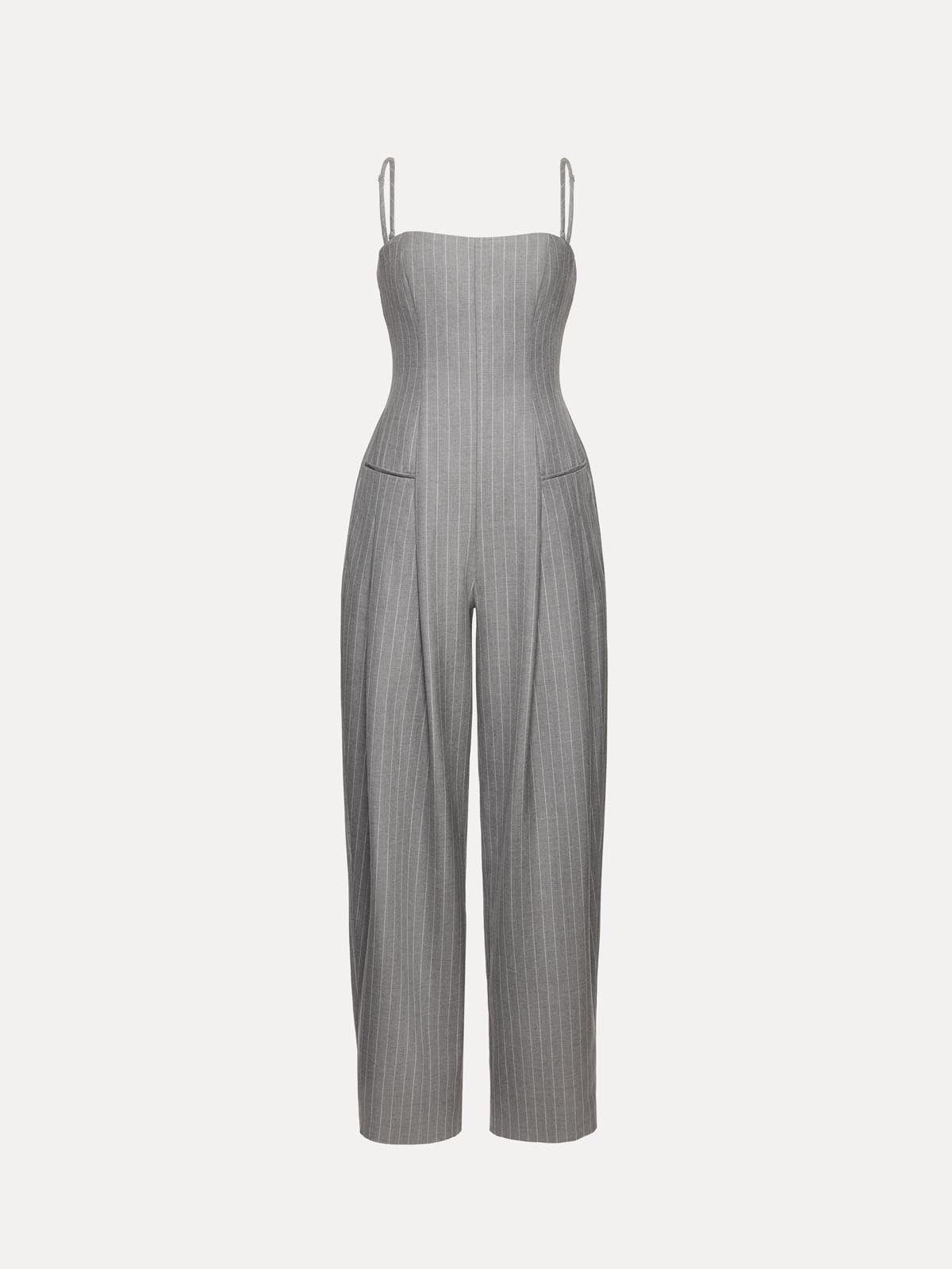 KOMBINEZON ORIA GREY-WHITE