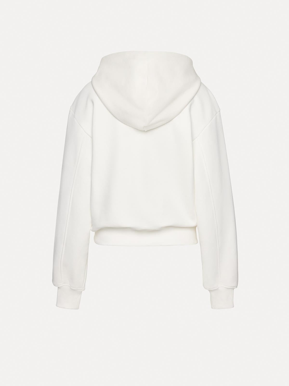 BLUZA Z KAPTUREM SIMO OFF WHITE