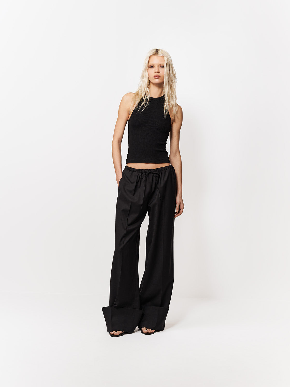 SPODNIE GARNITUROWE NORELLE BLACK