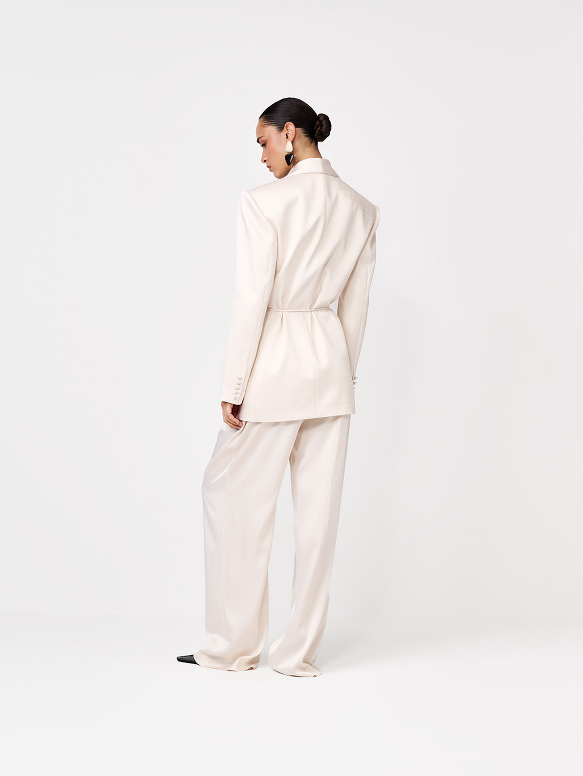SPODNIE GARNITUROWE LYS OFF WHITE