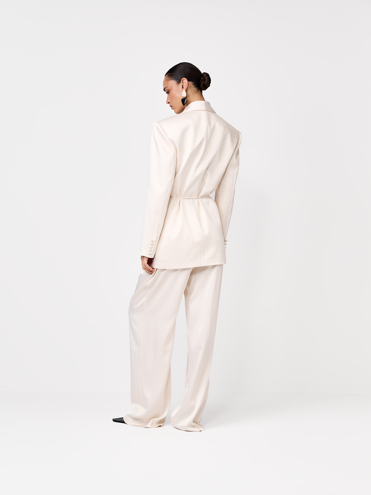SPODNIE GARNITUROWE LYS OFF WHITE