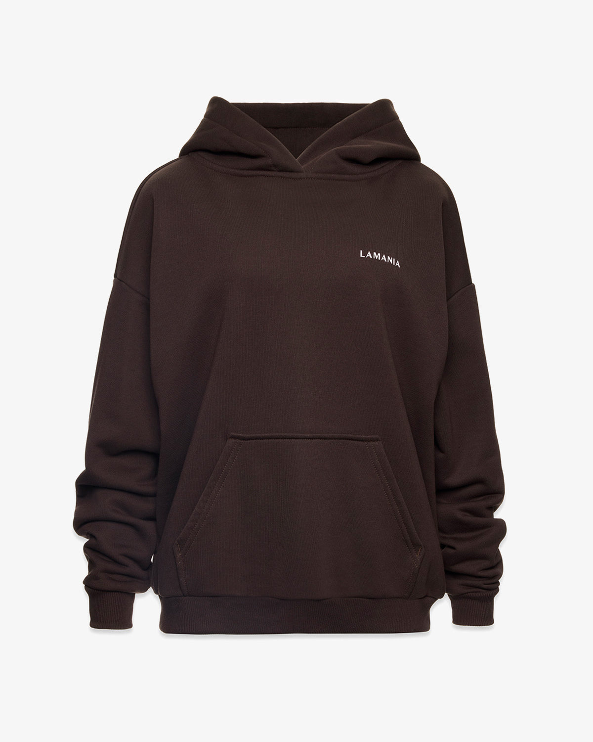 BLUZA Z KAPTUREM TRACK DARK CHOCOLATE