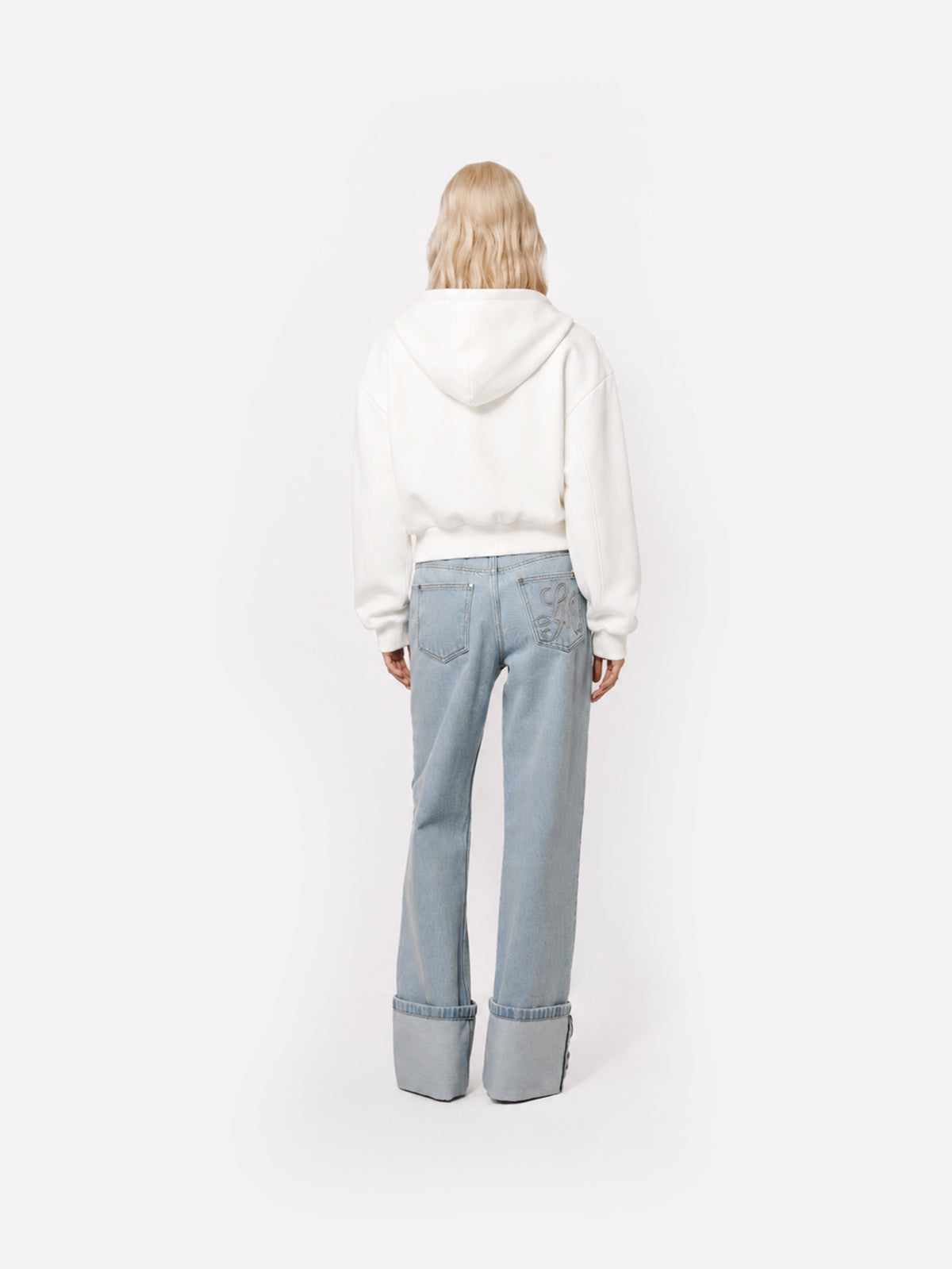 BLUZA Z KAPTUREM SIMO OFF WHITE
