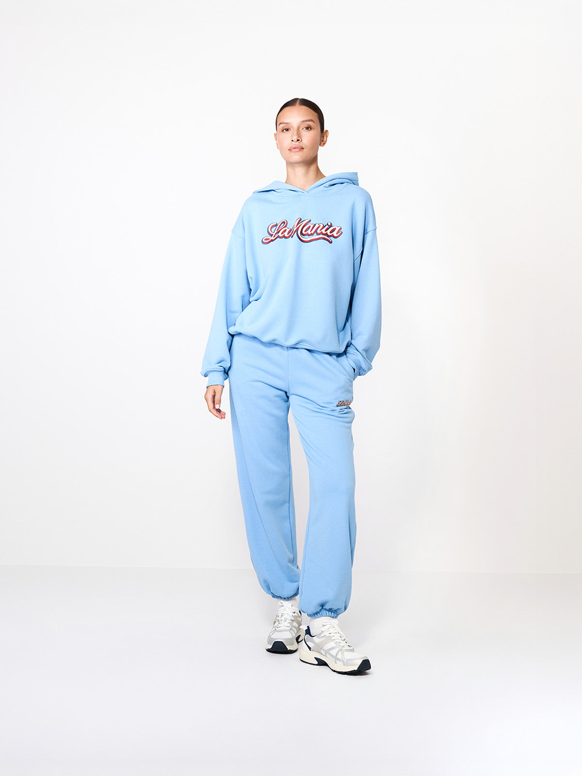 BLUZA Z KAPTUREM TAE BLUE