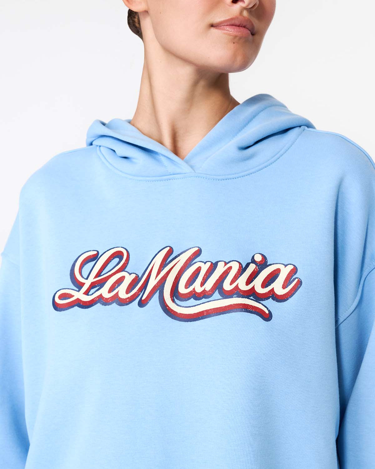 BLUZA Z KAPTUREM TAE BLUE