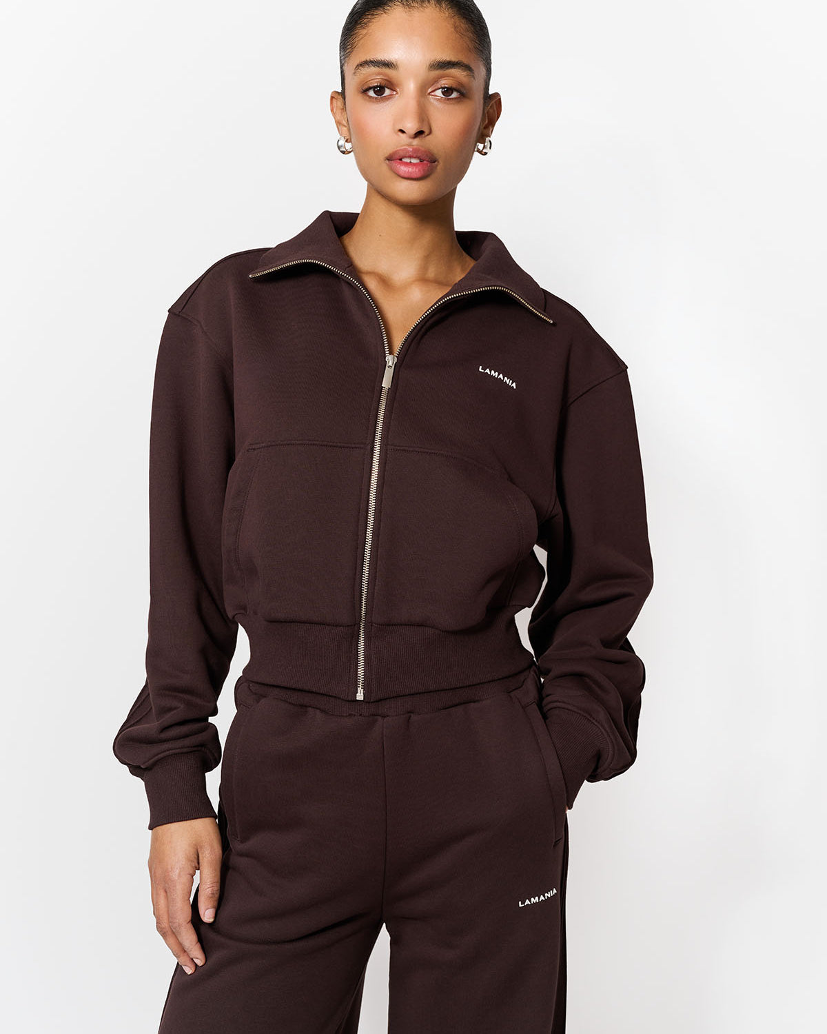 BLUZA ROZPINANA PIN DARK CHOCOLATE