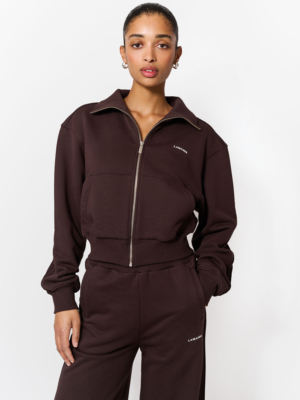 BLUZA ROZPINANA PIN DARK CHOCOLATE