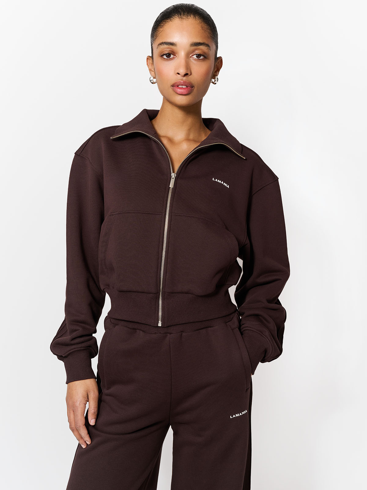 BLUZA ROZPINANA PIN DARK CHOCOLATE