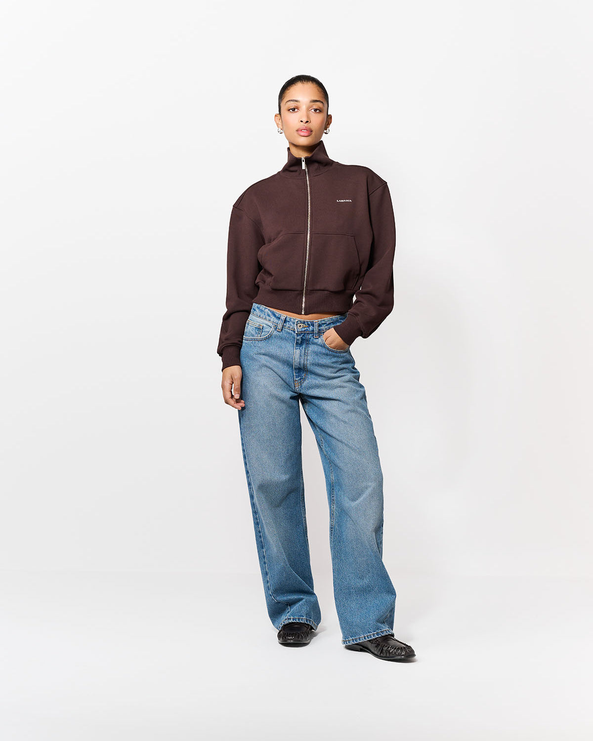 BLUZA ROZPINANA PIN DARK CHOCOLATE