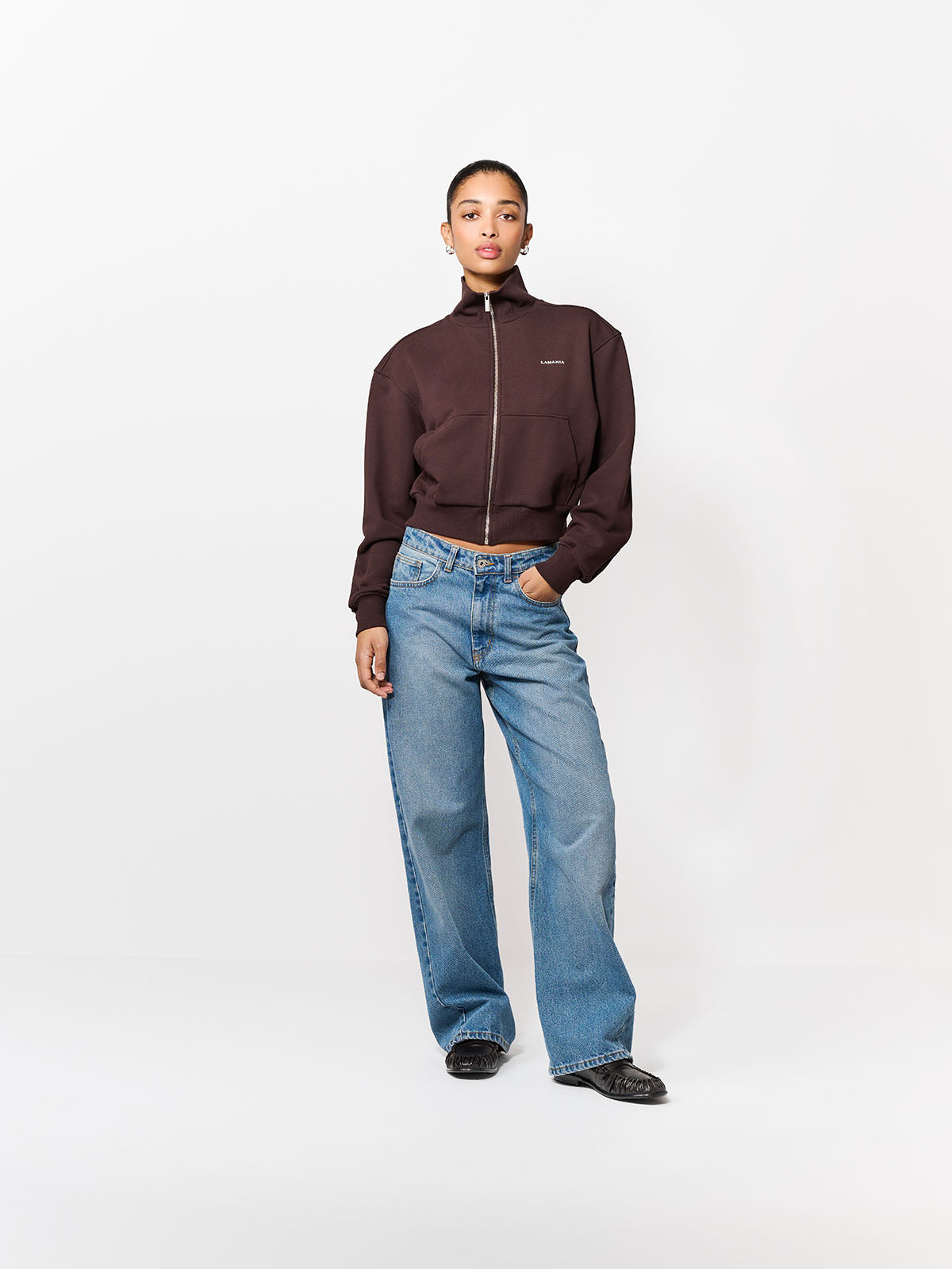BLUZA ROZPINANA PIN DARK CHOCOLATE