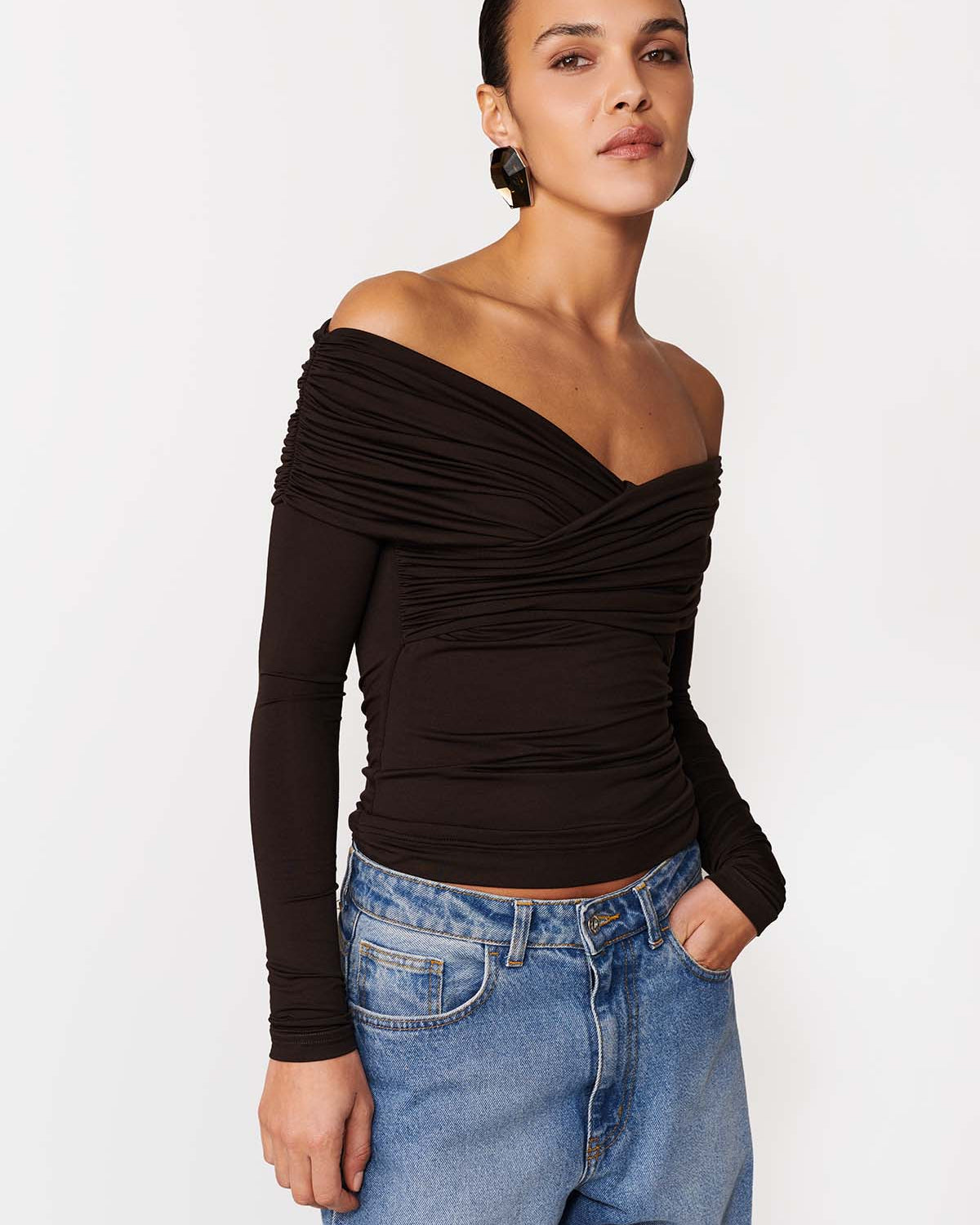 LONGSLEEVE RIANN DARK CHOCOLATE