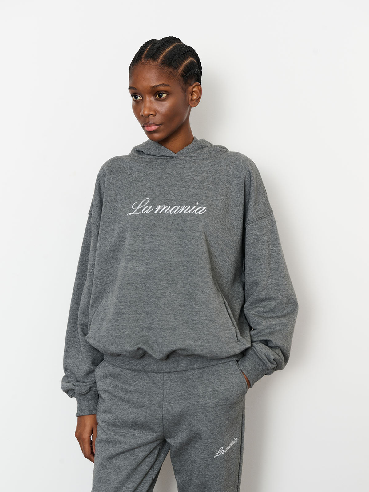 BLUZA Z KAPTUREM ROCKY DARK GREY