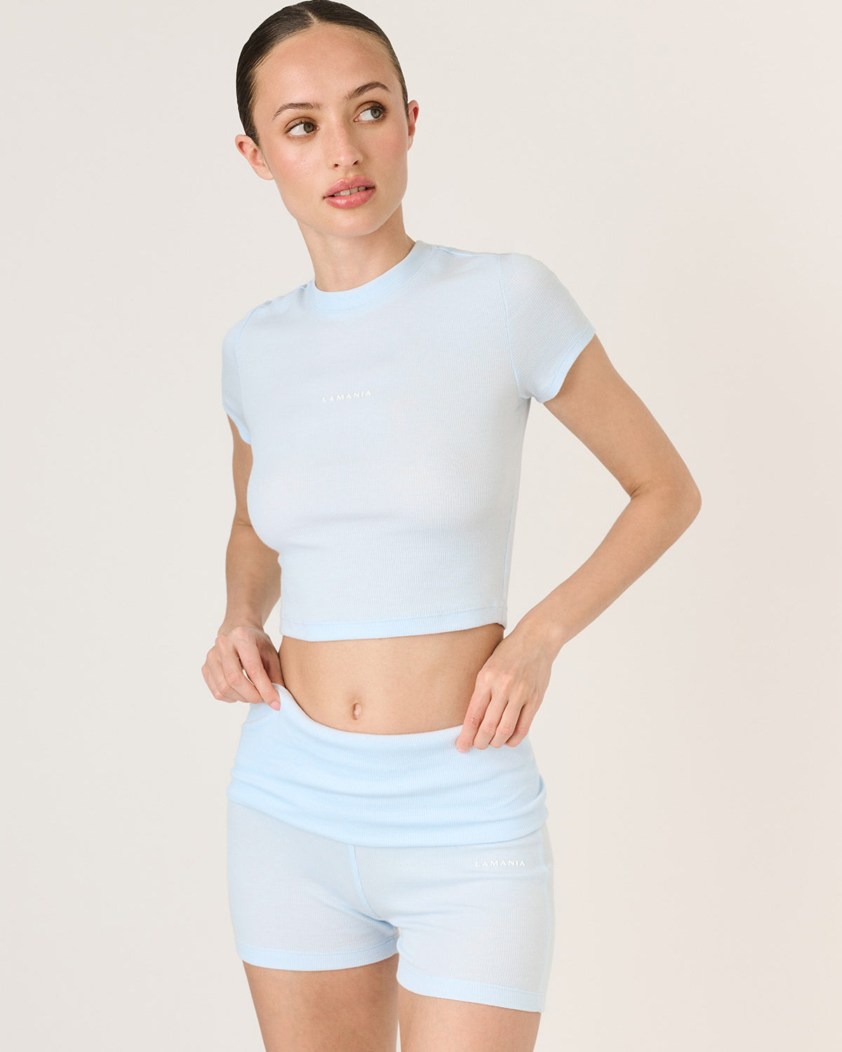 KRÓTKI TOP ELMA BLUE