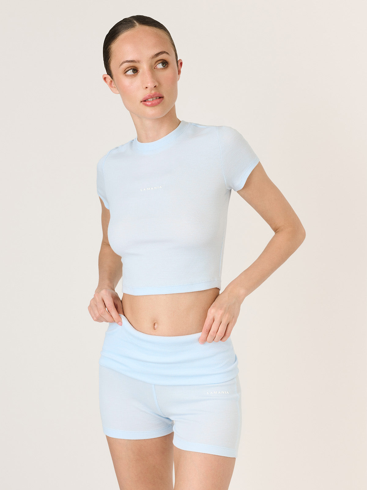 KRÓTKI TOP ELMA BLUE