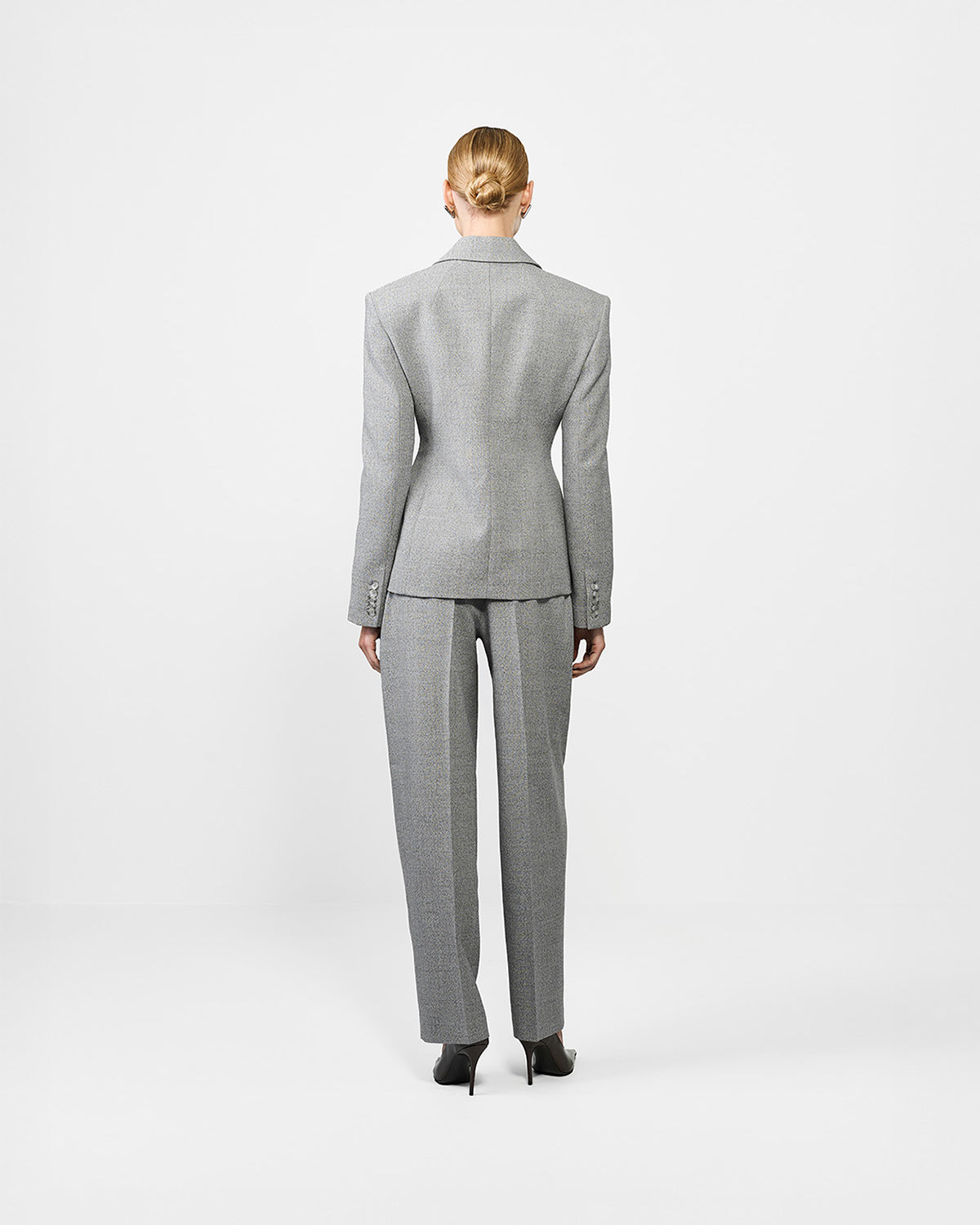 SPODNIE GARNITUROWE DIDION GREY MELANGE