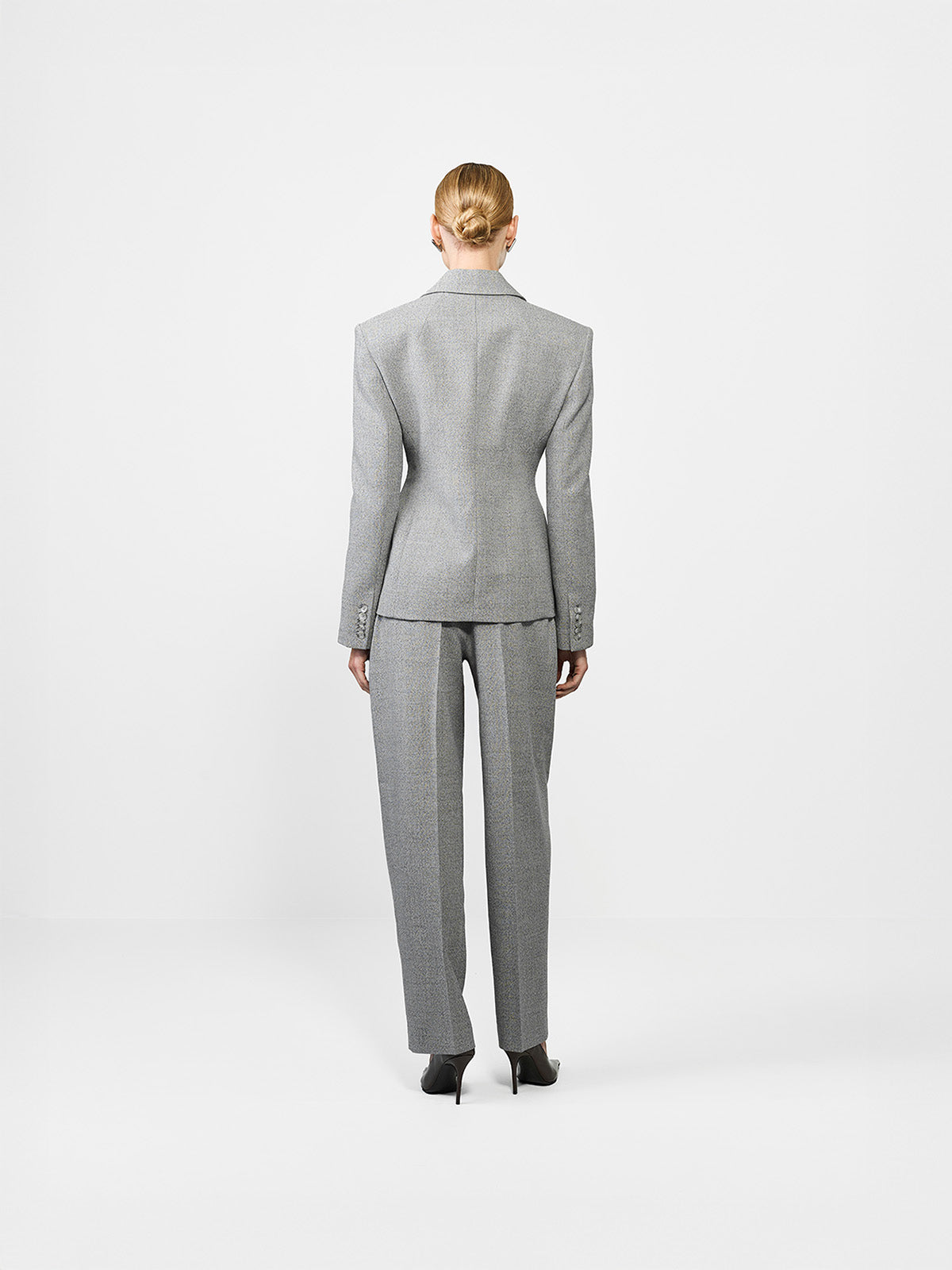 SPODNIE GARNITUROWE DIDION GREY MELANGE