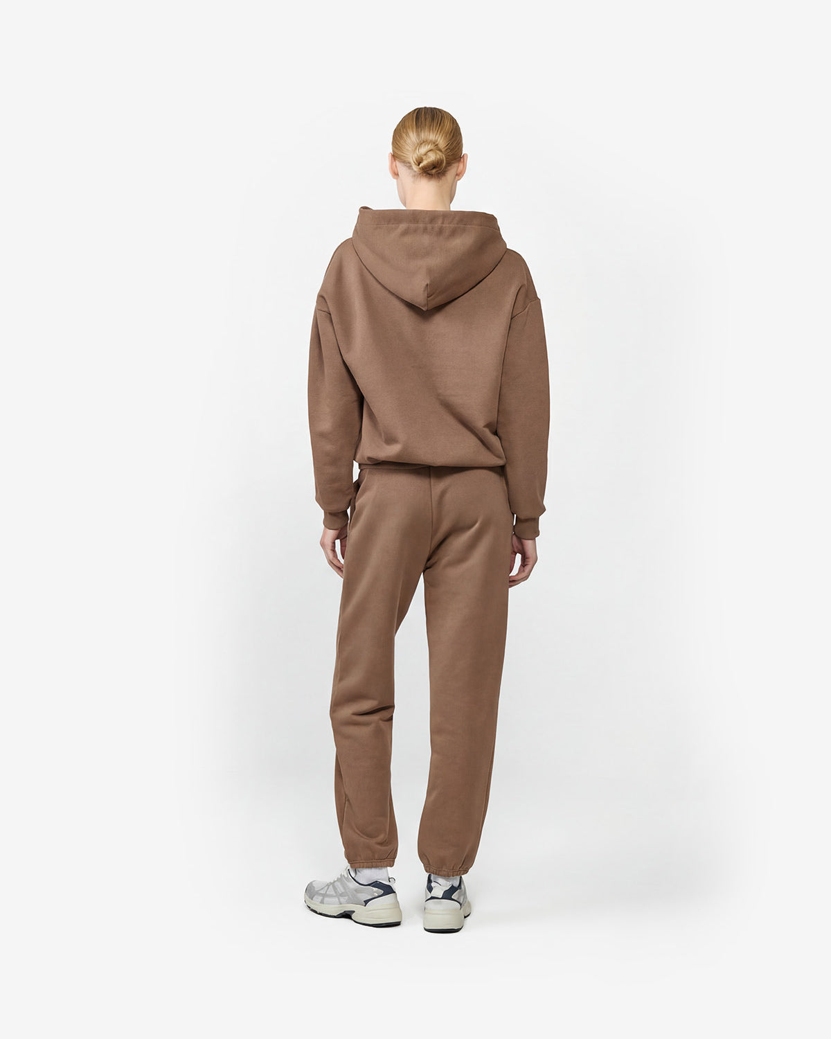 BLUZA Z KAPTUREM TRACK CARAMEL