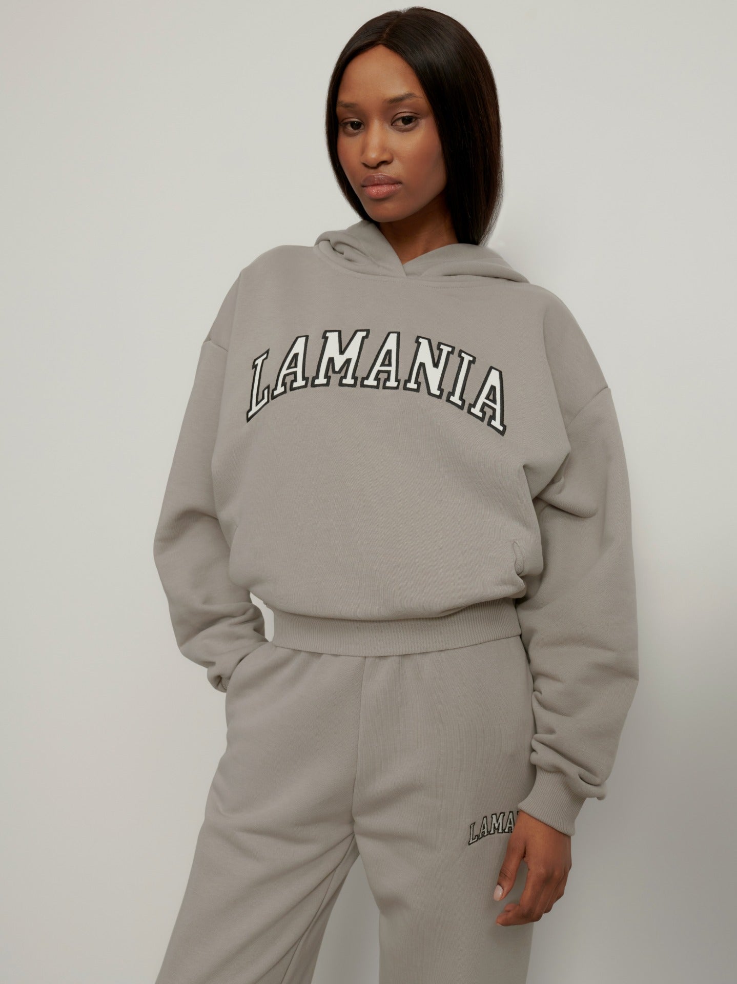 BLUZA Z KAPTUREM TWIN GREY