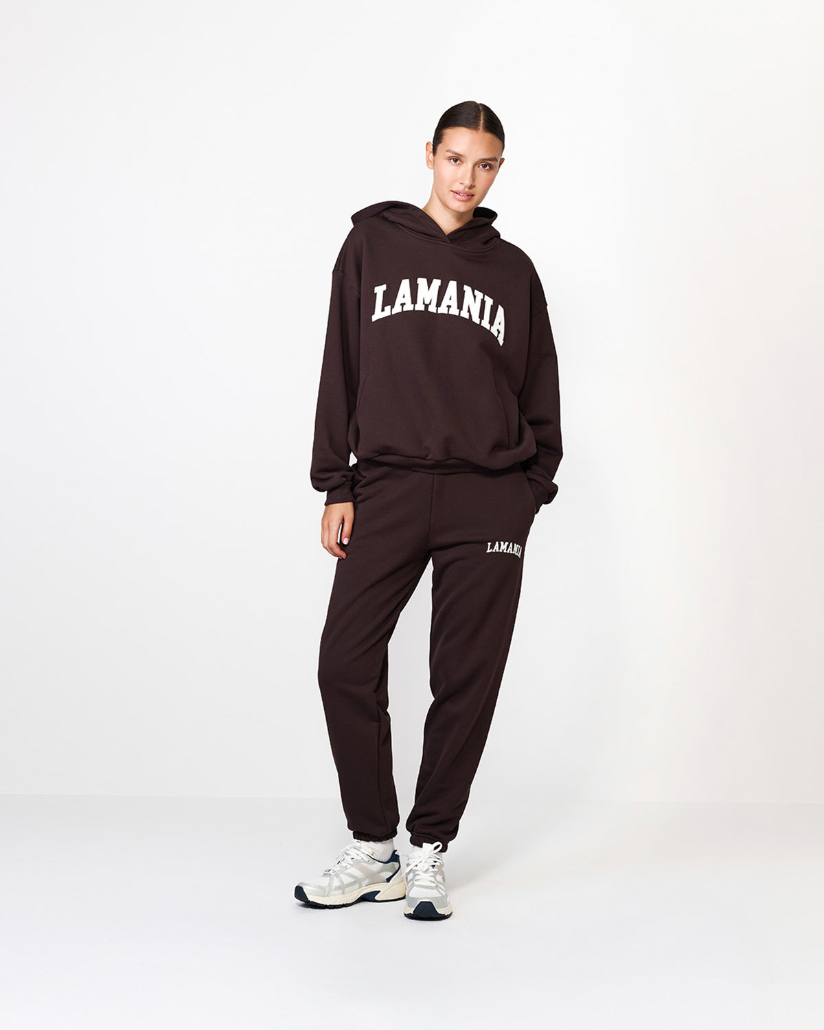 BLUZA Z KAPTUREM TWIN DARK CHOCOLATE