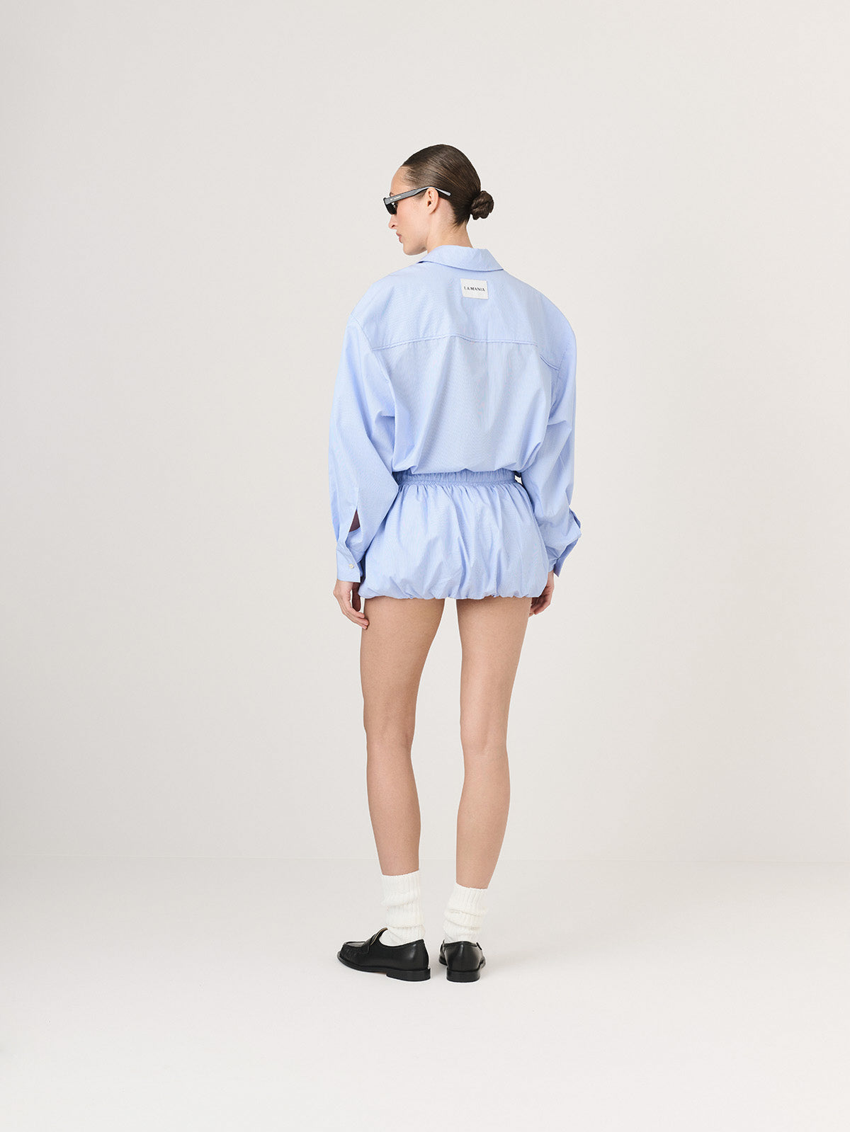 SPÓDNICO-SZORTY MAREN BLUE-WHITE